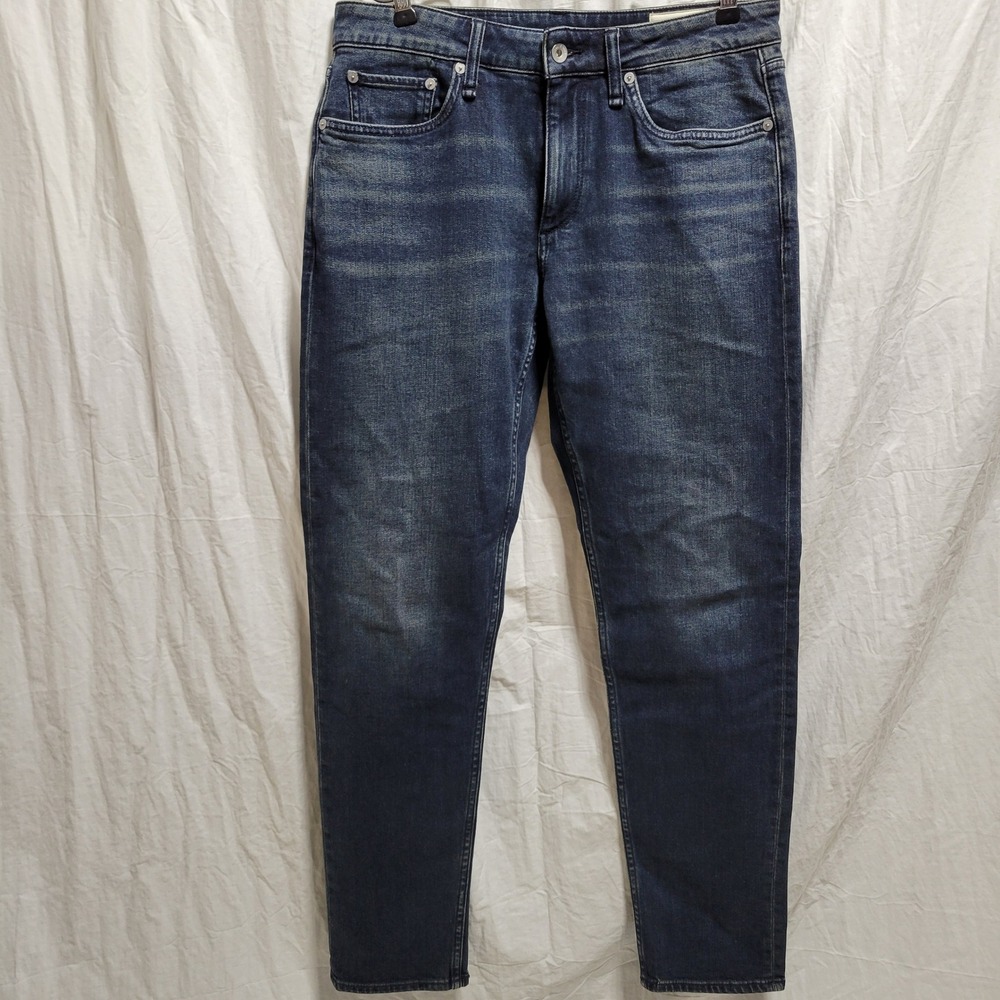 Rag & Bone Fit 3 Classic Fit Jeans Mens 30X32 Blue Denim Pants Zip Fly Castor